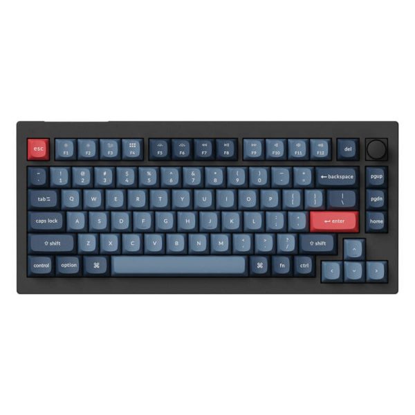 Keychron V1 Max QMK/VIA Knob Version Banana Switch Wireless Mechanical Keyboard (black)