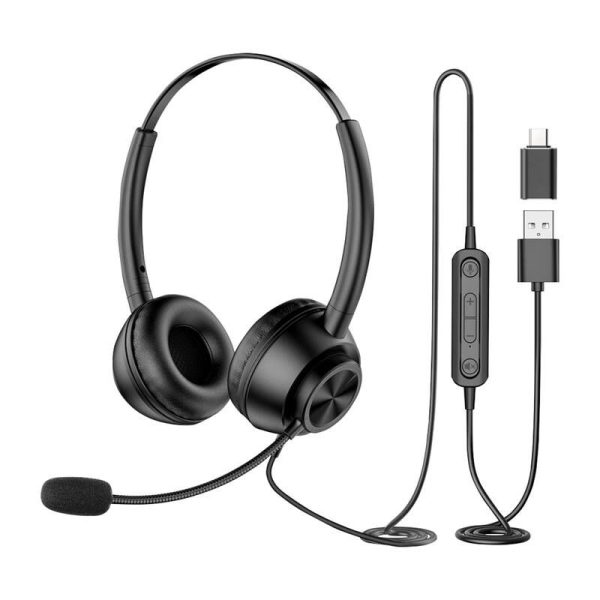 Wired headset with microphone New Bee H368