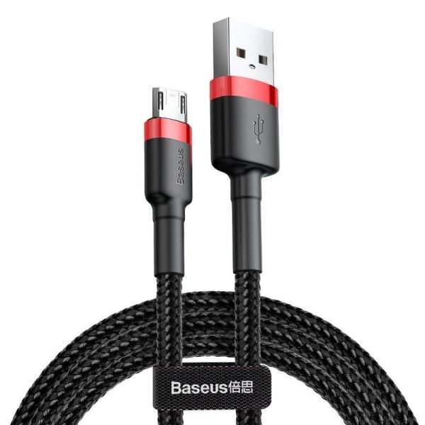 Baseus Cafule Micro USB-kabel 2.4A 1m (Rood + Zwart)