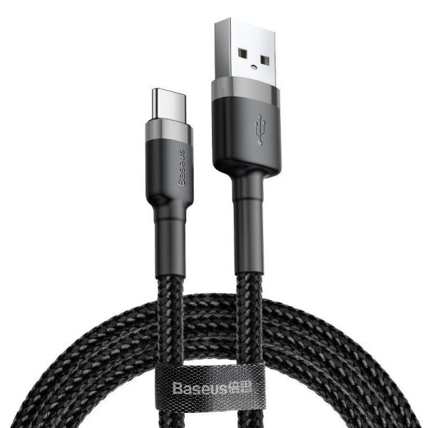 Baseus Cafule USB-C 3A 0.5m (Grijs + Zwart) Kabel