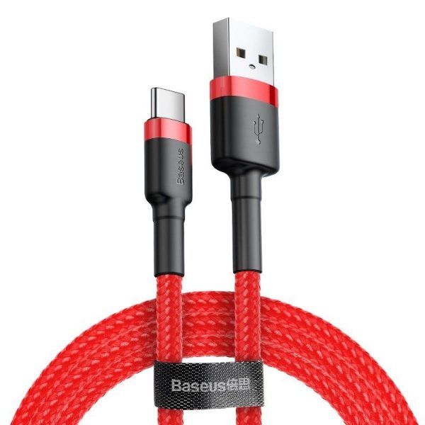 Baseus Cafule USB-C 3A 1m kabel (Rood)