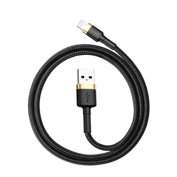 Baseus Cafule Kabel USB Lightning 2.4A 1m (Goud+Zwart)