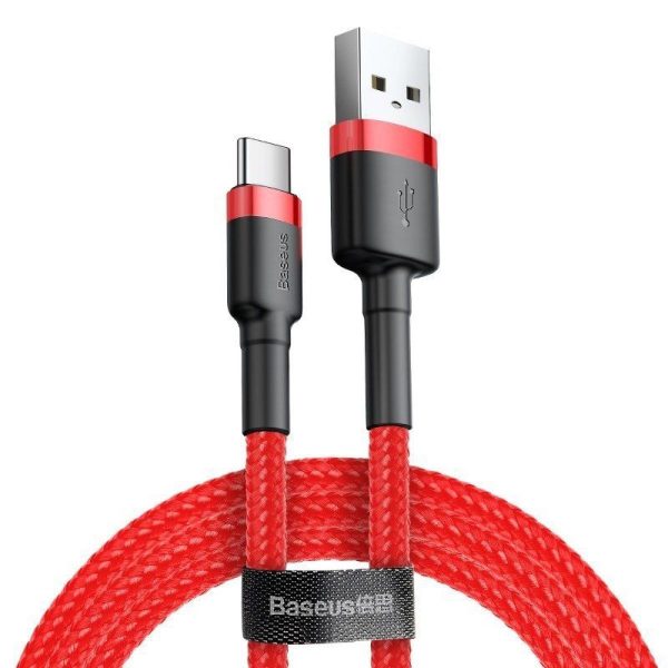 Baseus Cafule USB-C Kabel 2A 3m (Rood)