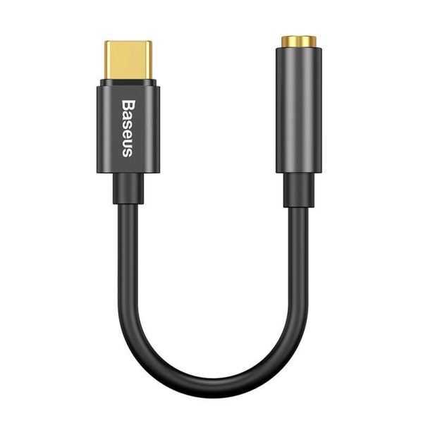 Baseus L54 Audio Adapter USB-C + Mini Jack 3,5mm (Zwart)