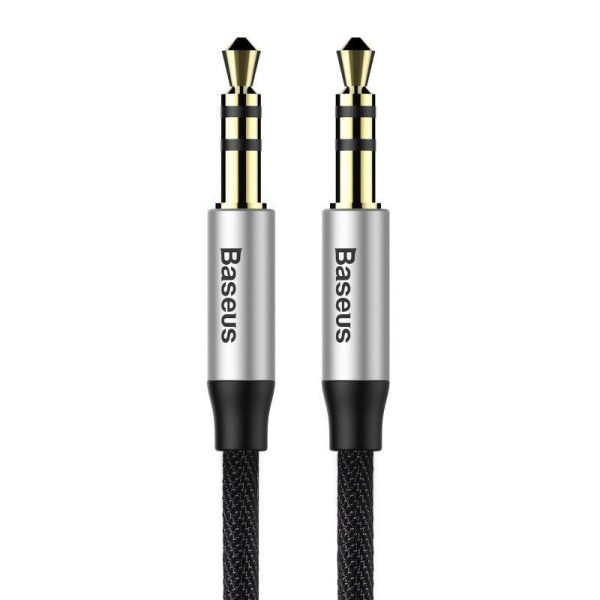 Baseus Yiven Audio Kabel 3.5 Male Audio M30 1.5M Zilver+ Zwart