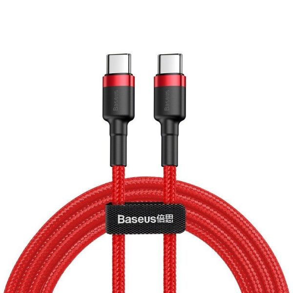 Baseus Cafule PD2.0 60W flash opladen USB voor Type-C kabel (20V 3A) 2m Rood