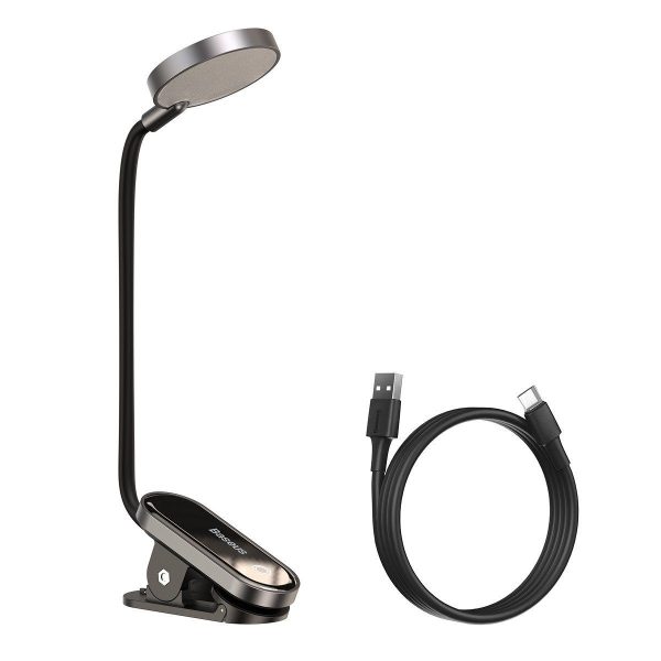 Baseus (DGRAD-0G) Comfort Lees Mini Clip Lamp (donkergrijs)