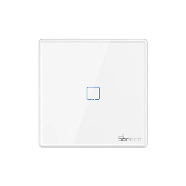 Slimme draadloze muur schakelaar Sonoff T2EU1C-RF 433MHz (1-kanaals)