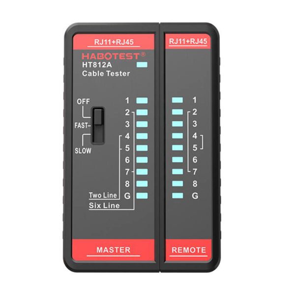 Netwerkkabel Tester Habotest HT812A RJ45/RJ14/RJ12/RJ9