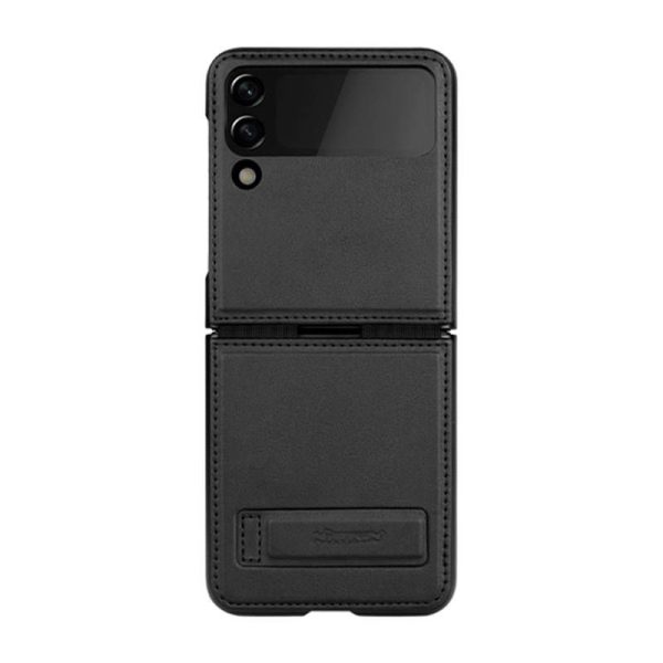 Nillkin Qin Leather Pro-hoesje voor SAMSUNG Z Flip 4 5G (zwart)