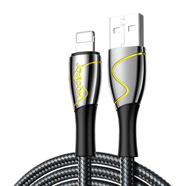 USB-kabel voor Lightning Joyroom S-1230K6 2.4A 1.2m (Zwart)