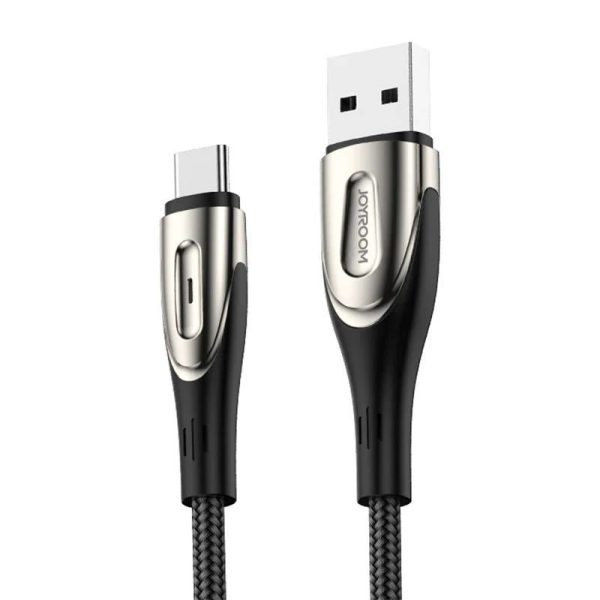 USB naar USB-C kabel Joyroom Sharp S-M411 2.4A, 3m (zwart)