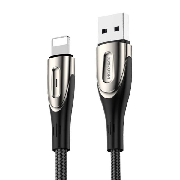 USB-kabel voor Lightning Joyroom Sharp S-M411 3A, 2m (Zwart)