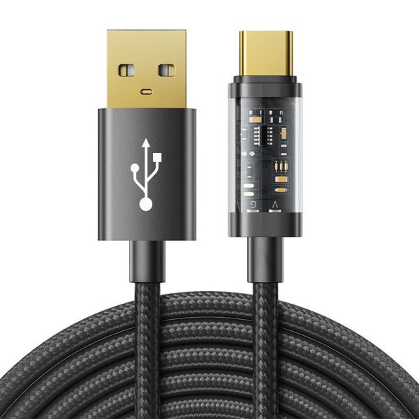 USB naar USB-C kabel Joyroom S-UC027A12 3A, 1.2m (zwart)