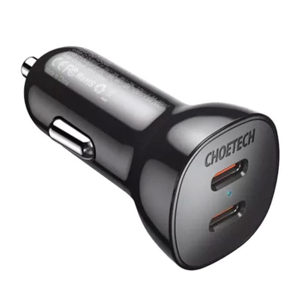 Autolader Choetech TC0008 40W 2x USB-C