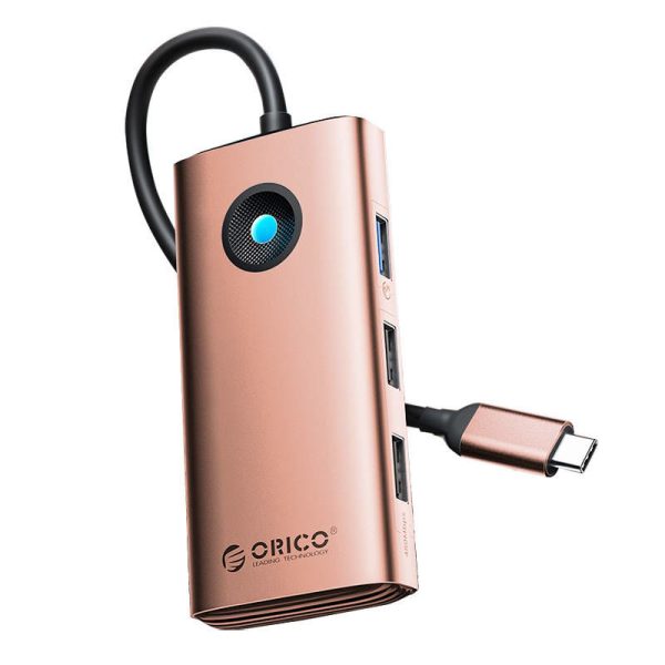 Orico Type-C 6-in-1 HUB Multifunction Dock (Rose Gold)