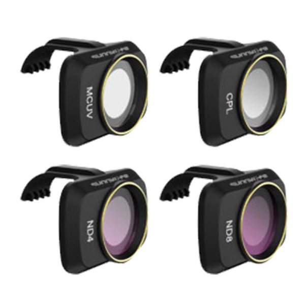 Sunnylife DJI Mini 2 CPL ND 4/8 UV Filter Set (MM-FI9257), 4-Pack