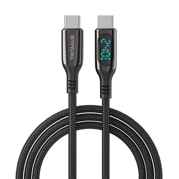 USB-C to USB-C TIKTAALIK PD 240W Cable, 1.5m (Black)