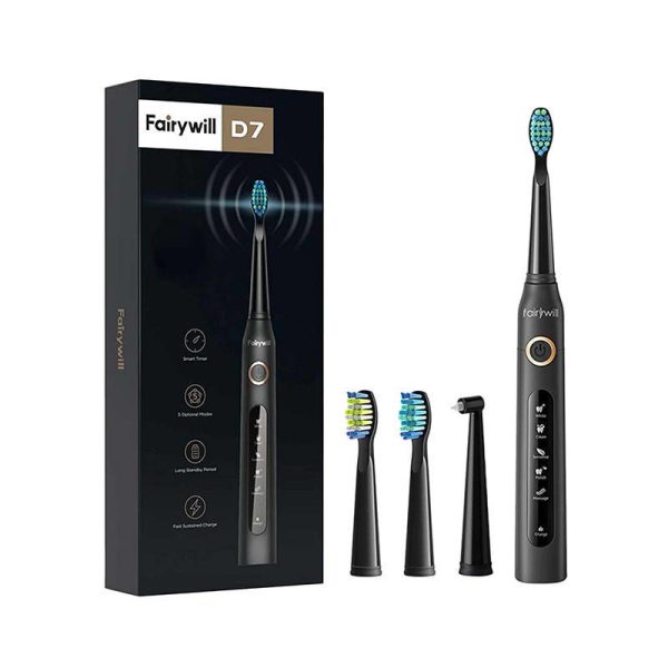 FairyWill FW-507 Sonic Toothbrush (Black)