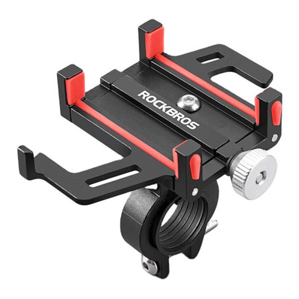 Rockbros 699-BR Bicycle Phone Holder (Black and Red)