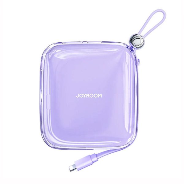 Joyroom JR-L003 10000mAh Jelly Powerbank with Lightning Connector and 22.5W Output (Purple)