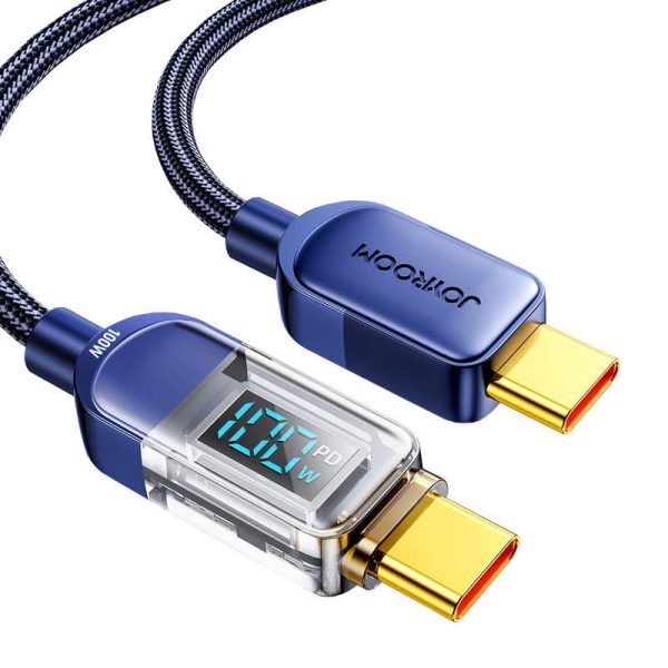 Joyroom S-CC100A4 100W USB-C Cable, 1.2 Meters, Blue