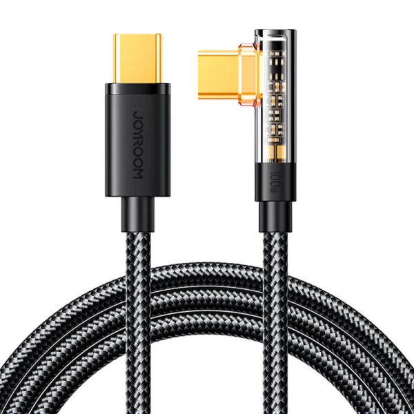 Joyroom S-CC100A6 100W 1.2m USB-C Angled Cable (Black)