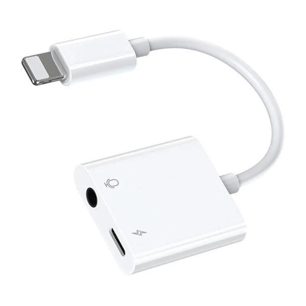 Joyroom S-Y105 Audio Adapter with Lightning and 3.5 mm Connections (White)