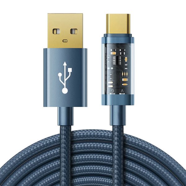 Joyroom S-UC027A12 Blue USB-A to Type-C Cable (3A, 1.2m) Surpass.