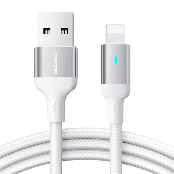 Joyroom S-UL012A10 2 Meter White USB-A to Lightning Cable with 2.4A Charging Capacity