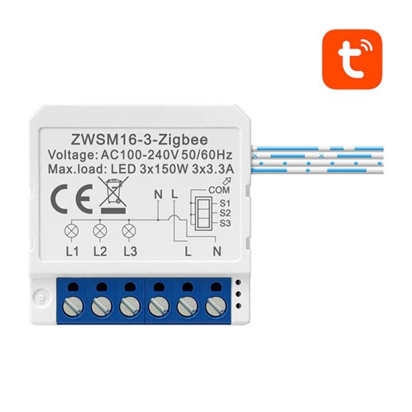 Avatto ZWSM16-W3 Smart Switch Module with Tuya ZigBee Technology