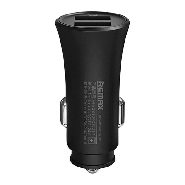 Remax RCC217 2x USB Car Charger, 2.4A (Black)