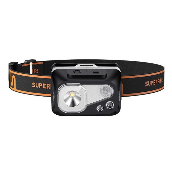 Headlamp Superfire HL07 with 320 Lumens and USB Rechargeable.