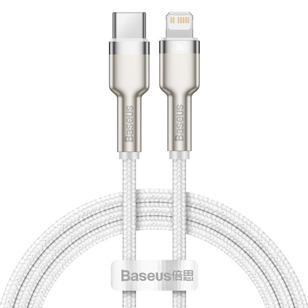 Baseus Cafule USB-C to Lightning Cable, 20W PD Fast Charging, 1 Meter (White)