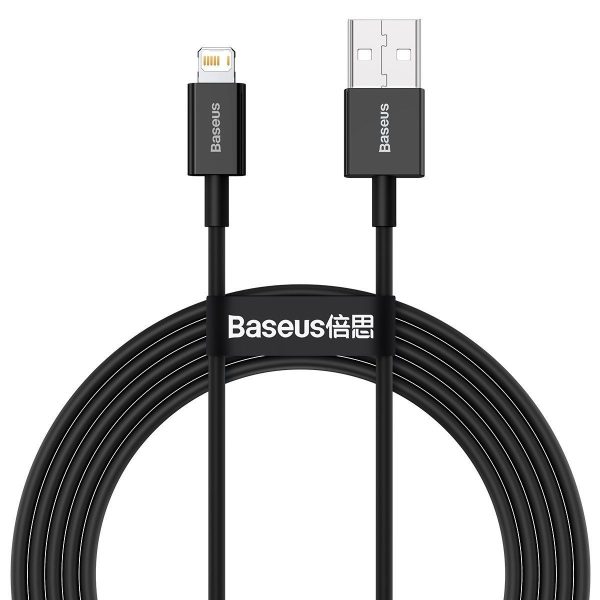 Baseus Superior Series USB-to-iP 2.4A 2m Cable (Black)