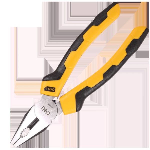 Deli Tools EDL2008 8" Combination Pliers (Yellow)