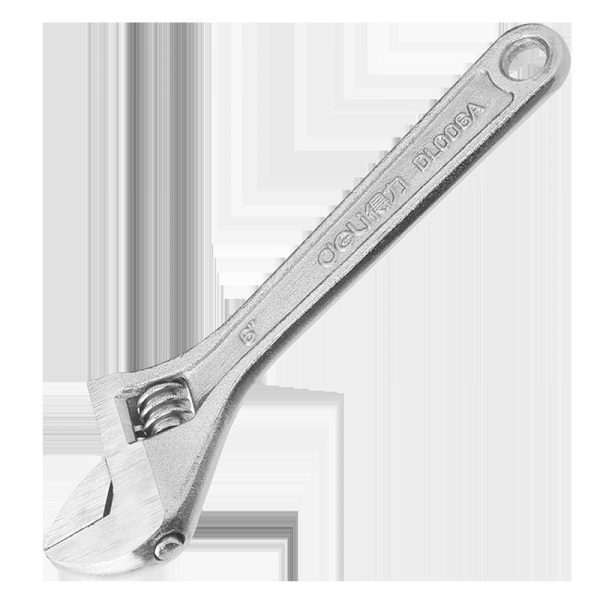 Deli Tools EDL006A Adjustable 6 Inch Spanner (Silver)