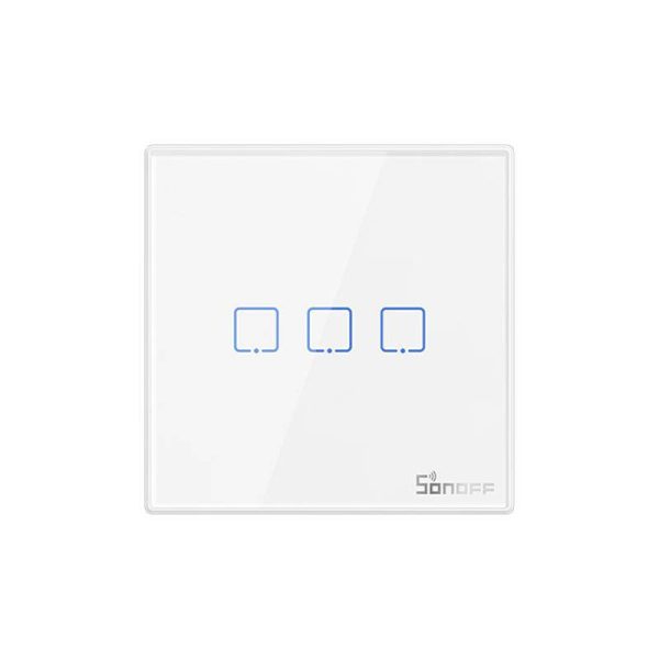 Sonoff T2EU3C-RF 3-Channel Smart Wireless Wall Switch, 433MHz Frequency