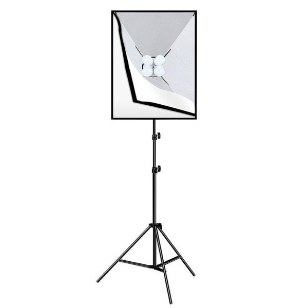 Puluz Studio Kit with 50x70cm Softbox, Tripod, and 4x LED Bulbs (Model: PU5071EU)