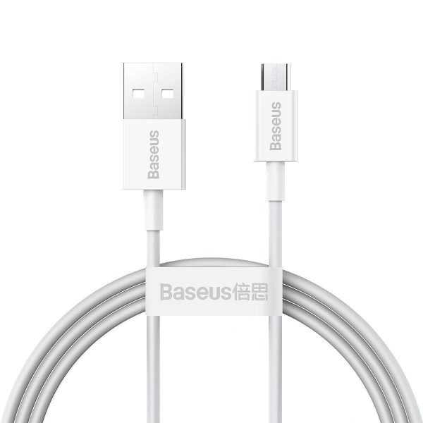 Baseus Superior Series USB-to-Micro USB Cable, 2A, 1m (White)