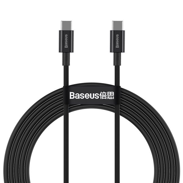 Baseus Superior Series USB-C to USB-C Cable, 100W, 2m (Black)