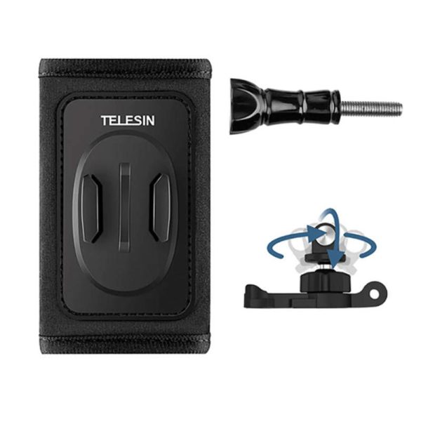 Telesin 360° J-hook Backpack Strap Mount Kit for Sports Cameras (GP-BPM-005)