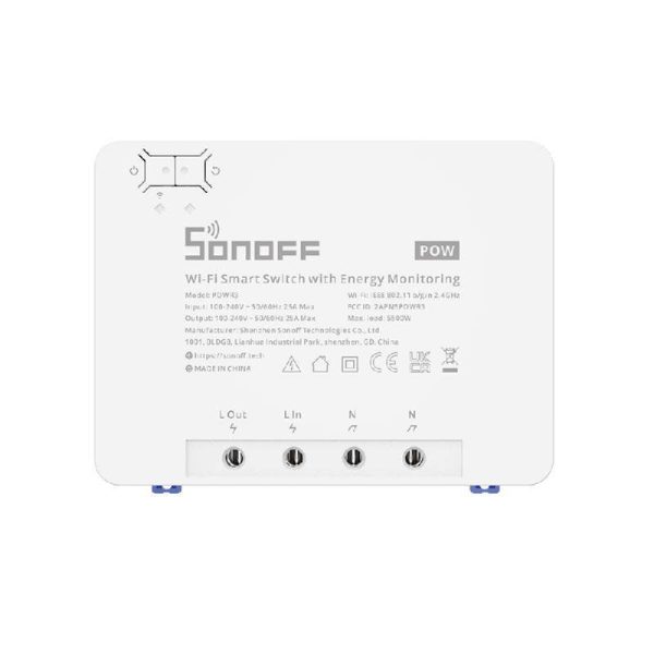 Sonoff POWR3 Smart Wi-Fi Switch with Energy Monitoring (25A/5500W)