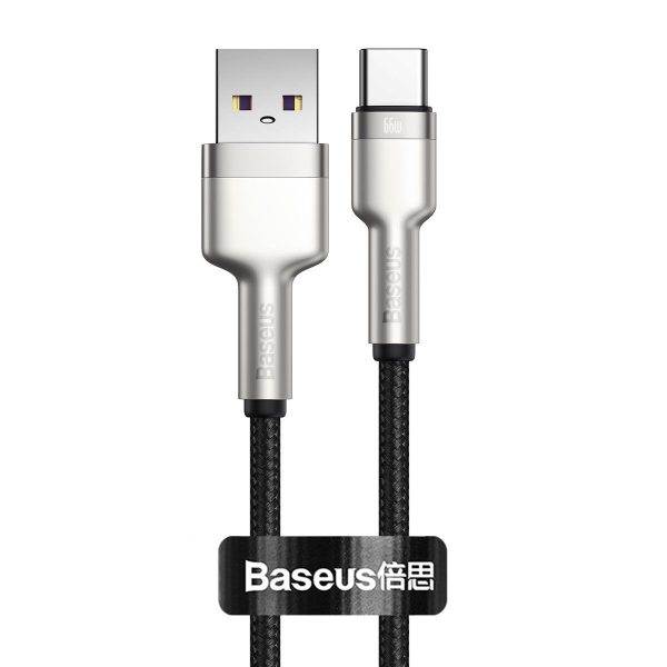 Baseus 66W USB-C to USB Cable, 0.25m (Black)