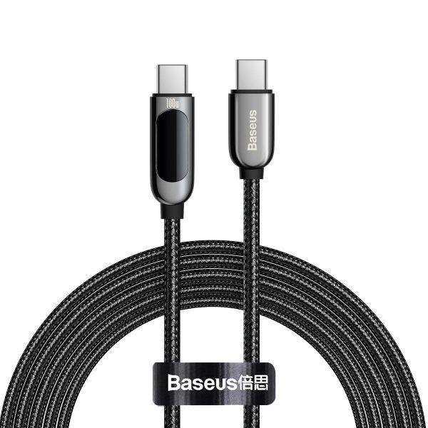 Baseus 100W USB-C to USB-C Display Cable, 2m (Black)