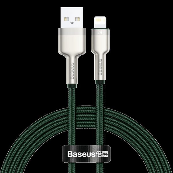 Baseus Cafule 2.4A USB Cable for Lightning, 1m (Green)