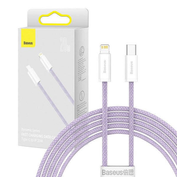 Baseus Dynamic Series USB-C to Lightning Cable, 20W, 2m (Purple)