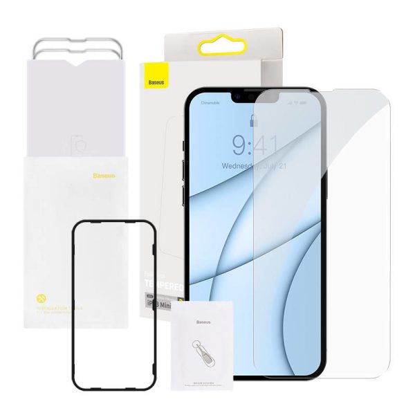 Baseus 0.3mm Tempered Glass Screen Protector for iPhone 13 Mini (2 Pack)