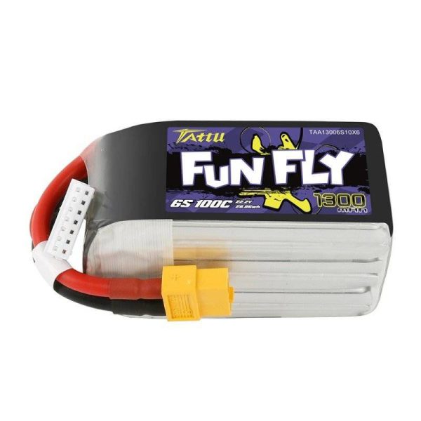 Tattu Funfly 1300mAh 22.2V 100C 6S1P XT60 LiPo Battery