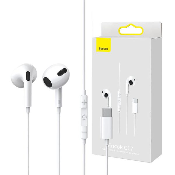 Baseus Encok C17 White Earphones